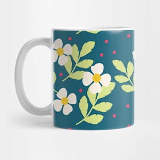 Spring Botanical Vintage Floral Print Mug